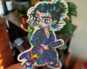 Vagabond Musashi Miyamoto Holographic Sticker | Manga Inspired Fan Art