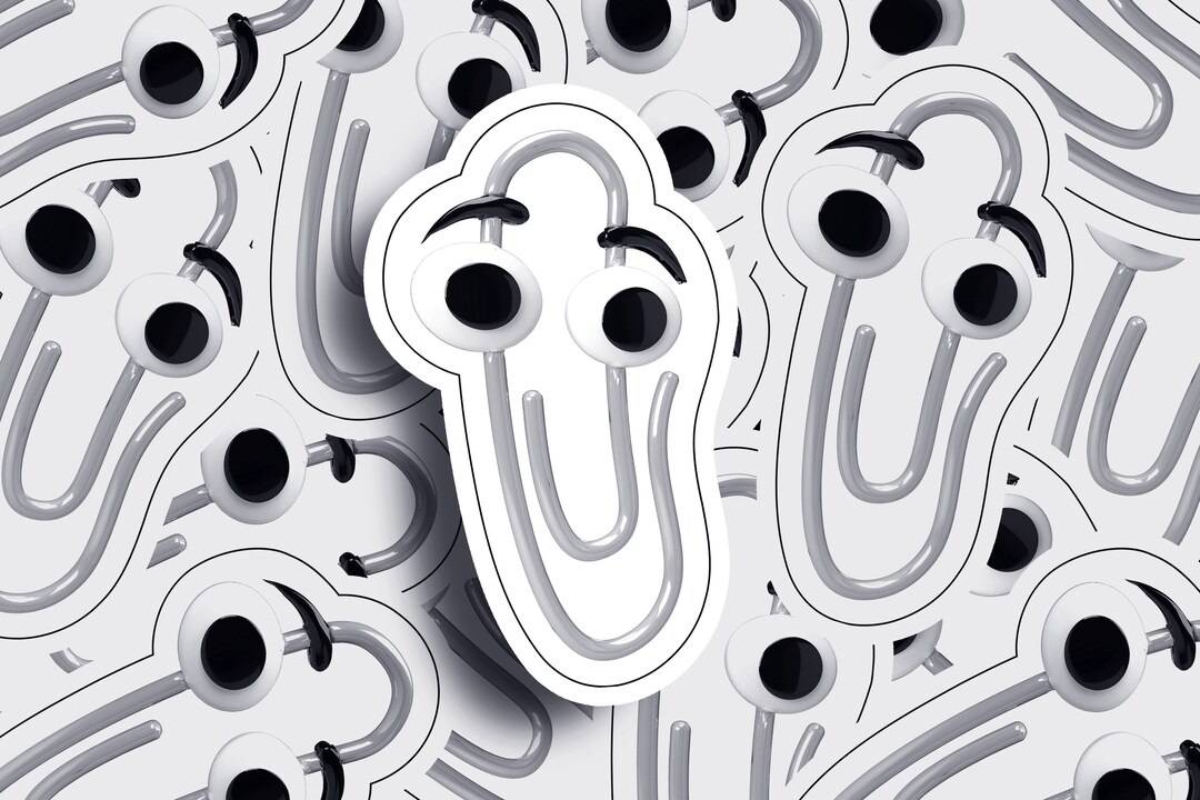 Clippy Microsoft Word Paperclip Windows Office Assistant Etsy