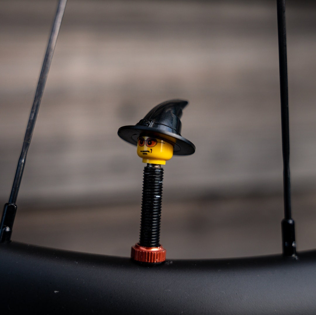 Brick Caps Tyre Valve Dust Caps Made From LEGO® Heads Wizard/witch for