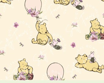Classic Winnie the Pooh Seamless Pattern, Baby, Nursery, Fabric seamless (Digital Download)