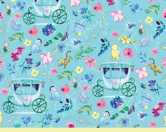Vintage Winnie the Pooh Seamless Pattern, Pooh and Friends (Digital File)