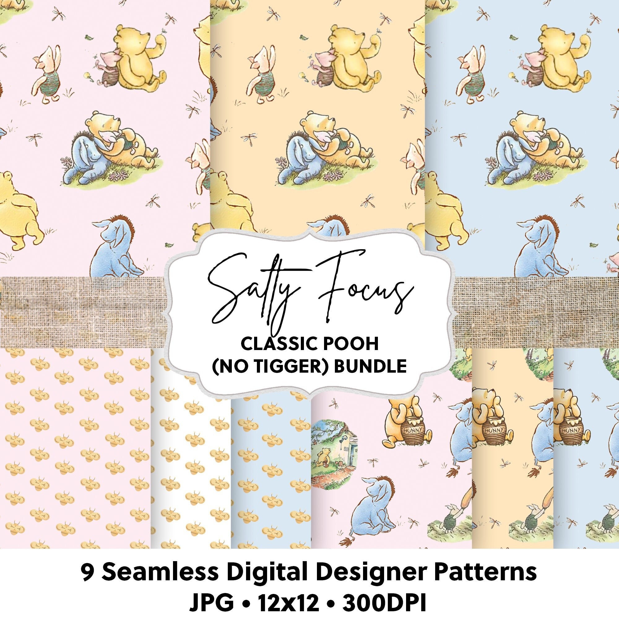 Decorative Paper, Winnie the Pooh , With Love, Gift Wrapping Paper