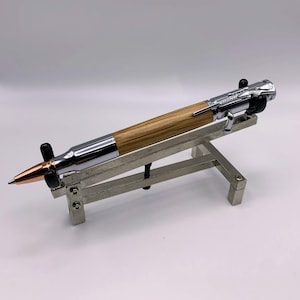 Bolt Action Pen, Jack Daniels Wood Pen, Whiskey Barrel Pen, Custom Pen, Fountain Pen, Wood Pen, Unique Pen, gift for men, men