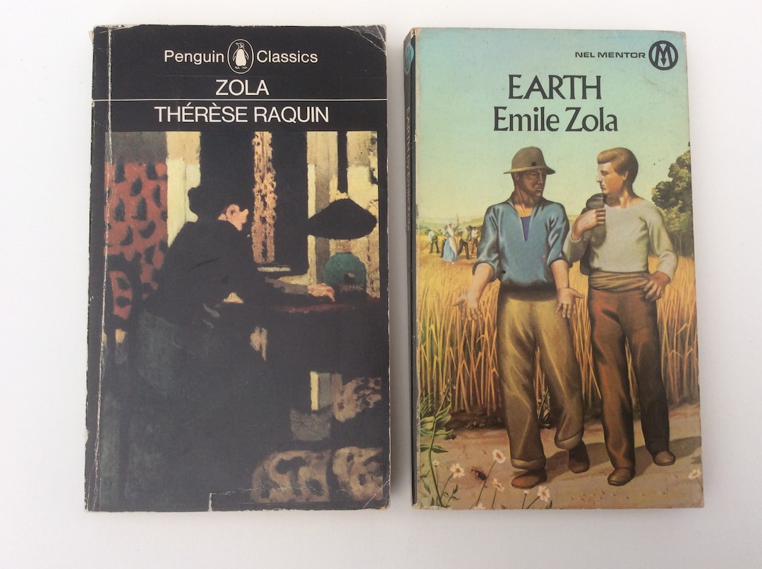 Thérèse Raquin and Earth by Émile Zola 1970s Penguin Classics Paperback
