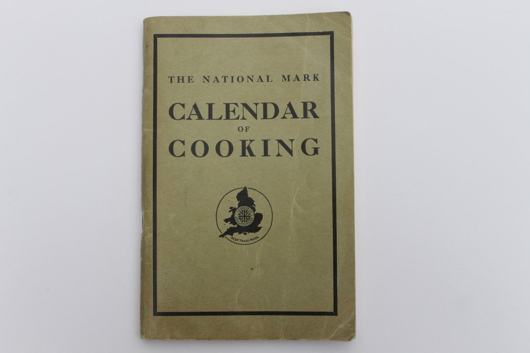 The National Mark Calendar of Cooking 1936. Ministry of Etsy