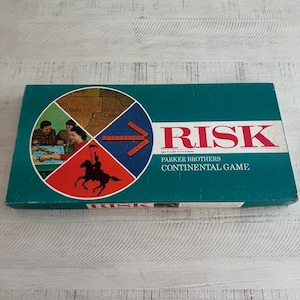 vintage 1968 Parker Brothers Continental Game Risk