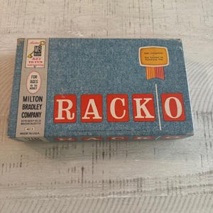 Vintage 1961 Milton Bradley Racko #4615