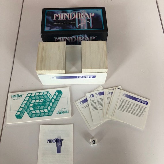 Vintage 1991 Mindtrap Card/board Game - Etsy