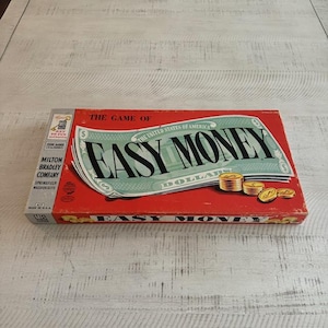Vintage, Rare 1956 Milton Bradley Easy Money #4620