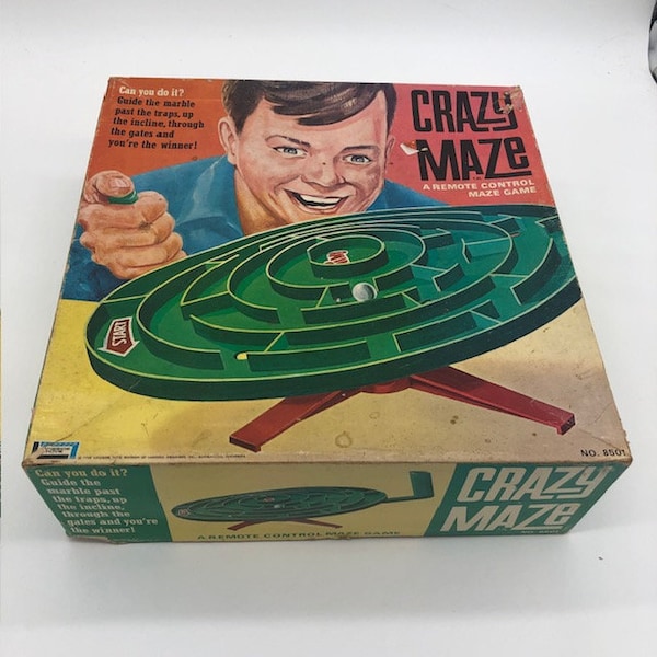 Vintage, hard to find 1966 Lakeside Crazy Maze #8501