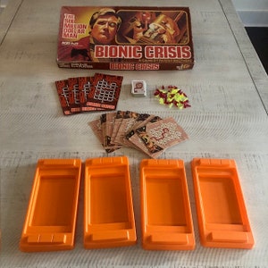 Vintage 1975 Parker Brothers Bionic Crisis (The Six Million Dollar Man)