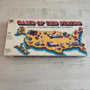 Vintage 1979 Milton Bradley Game of the States #4920
