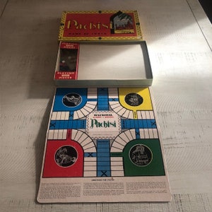 Rare , vintage c. 1950 National Games Pachisi Game of India #3019