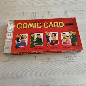 Juego de cartas cómico Milton Bradley, 1971, raro y antiguo, n.° 4305