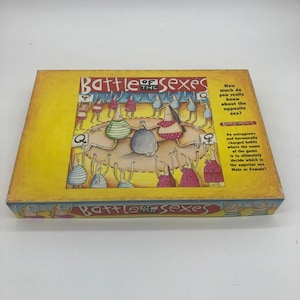 Vintage 1997 Battle of the Sexes board game