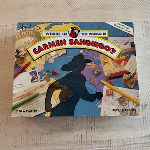 Vintage 1992 University Games Where in the World is Carmen SanDiego?