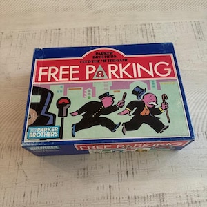 Vintage 1988 Parker Brothers Free Parking Feed the Meter Game