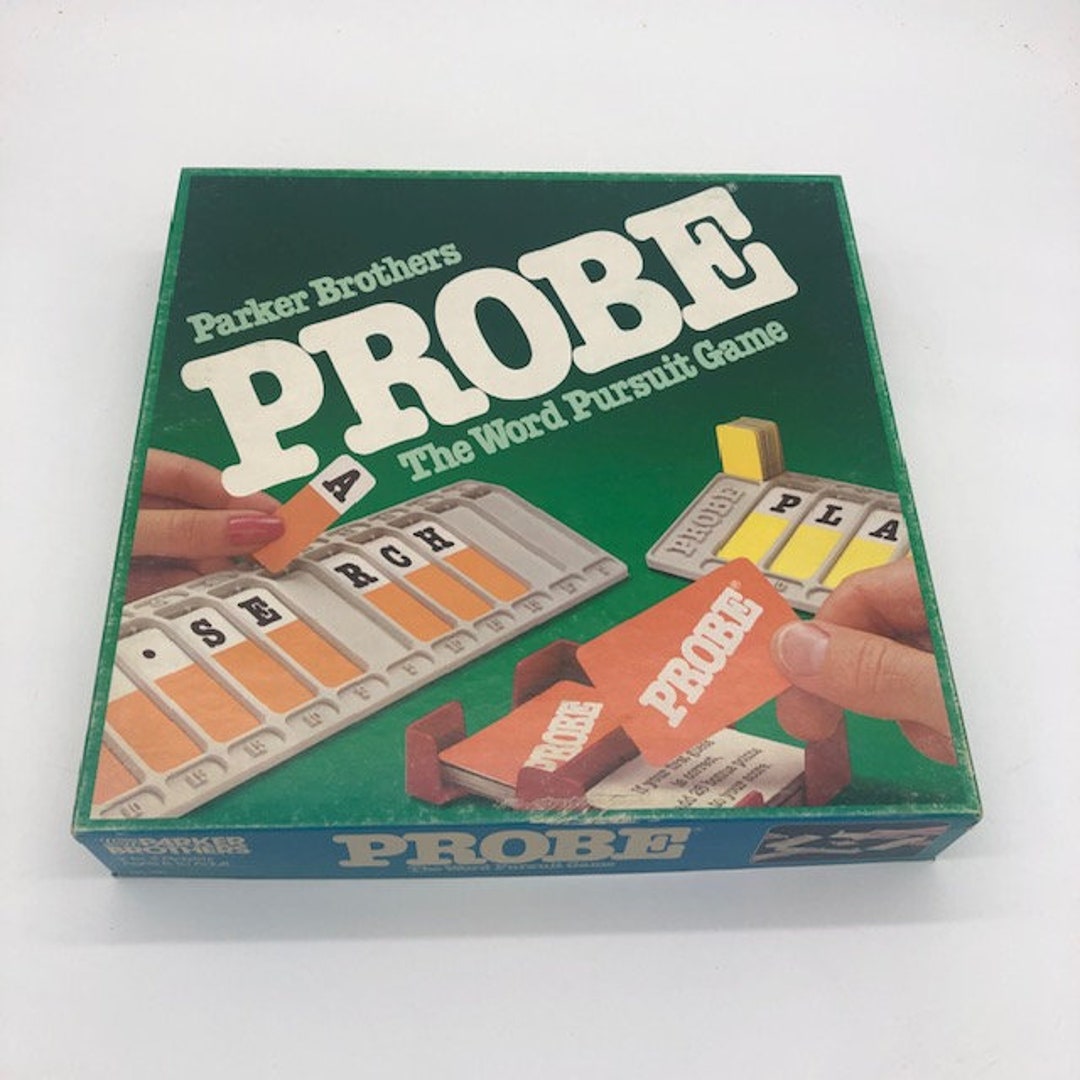 Vintage 1982 Parker Brothers Probe the Word Pursuit Game Etsy