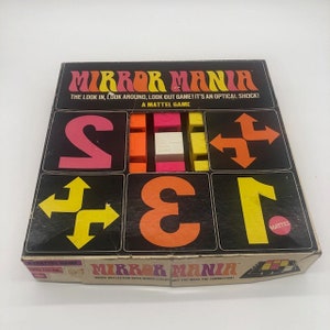Vintage, Rare 1969 Mattel Mirror Mania- the Look In, Look Around, Look Out Game!