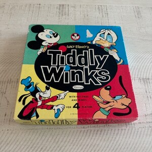 Rare, vintage 1963 Walt Disney's Tiddly Winks by Whitman Games