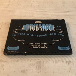 Rare, vintage 1946 Autobridge The World Famous Solitaire Bridge Game