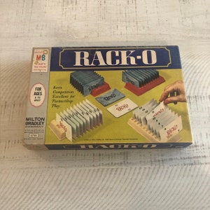 Raro, vintage 1966 Milton Bradley Racko #4615 (¡menta!)