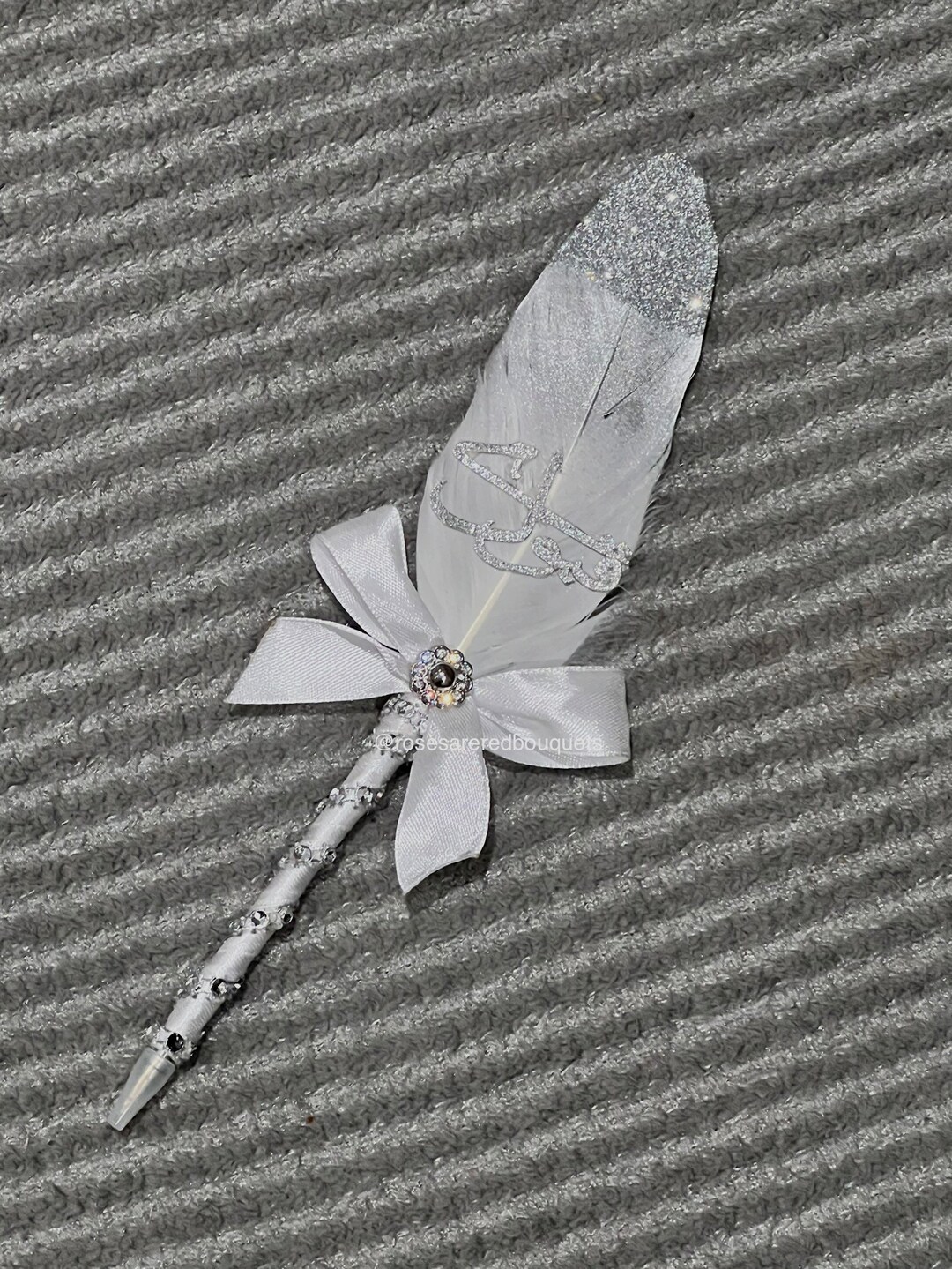 Nikkah/wedding Qabool Hai Pen in White & Silver.bride and Etsy