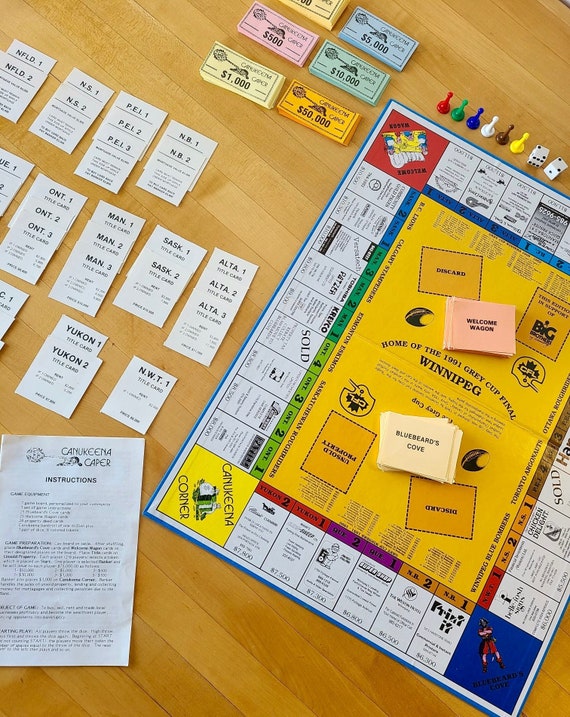 The Game of Winnipeg Canukeena Caper Board Game Winnipeg Etsy