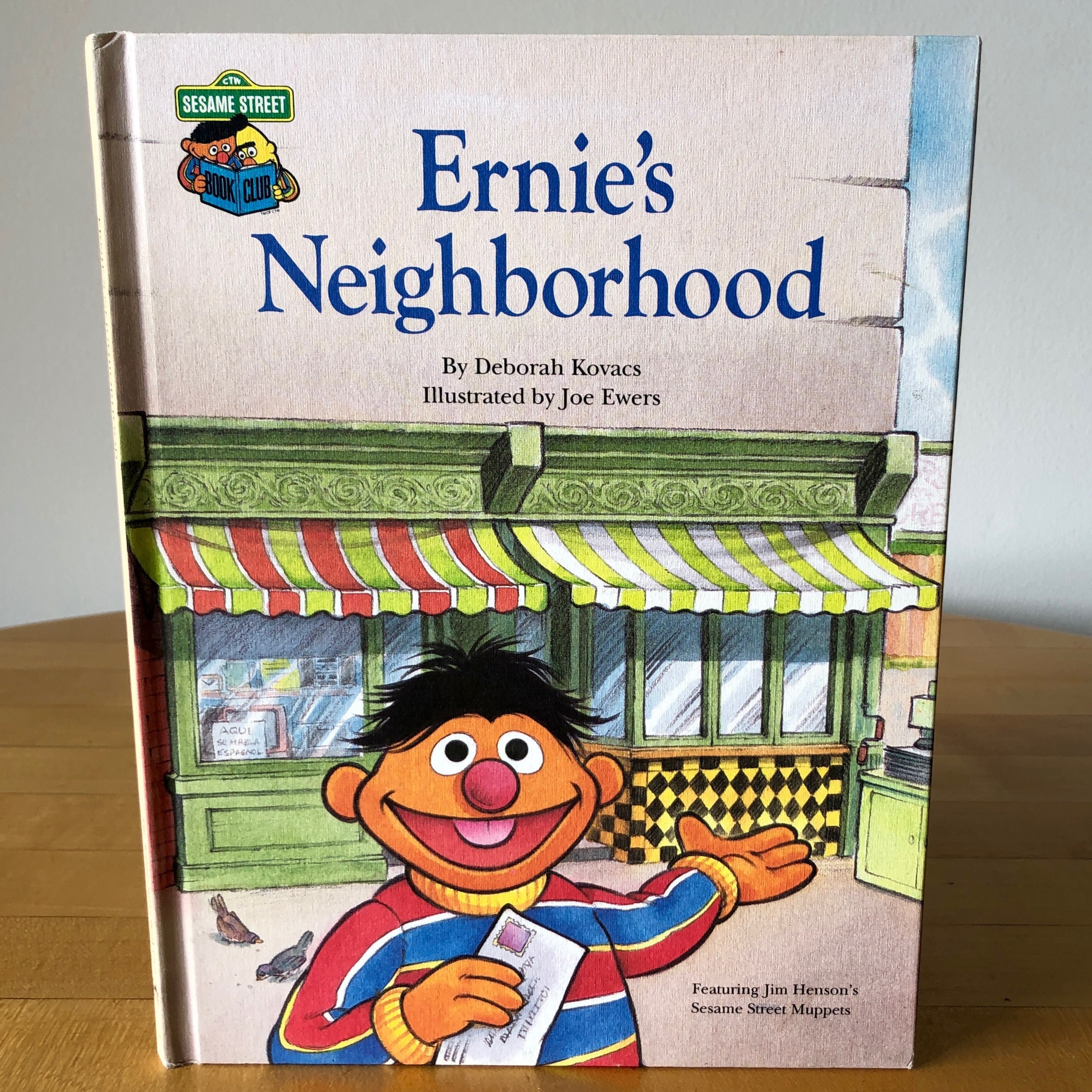 Vintage 1987 Golden Sesame Street Ernie's Book of Animals Big