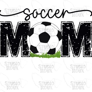 Soccer Mom PNG Descarga digital - Diseños de sublimación de fútbol - Ball mom PNG