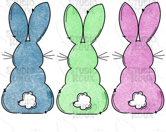 Paashaas PNG Digitale Download - Paashaas Sublimatie Ontwerpen - Pasen PNG
