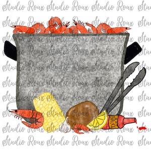 Shrimp boil PNG Digital Download - shrimp Sublimation Designs - Crawfish PNG