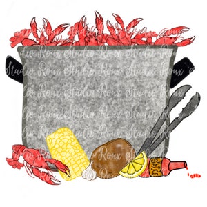 Crawfish boil PNG Digital Download - Crawfish Sublimation Designs - Crawfish PNG