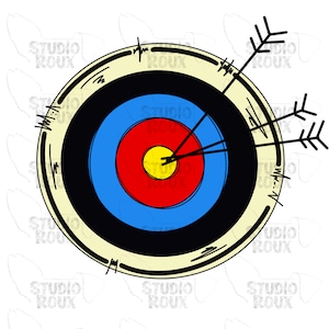 Cel łuczniczy PNG do pobrania cyfrowego - Wzory sublimacji łuczniczej - Archery PNG