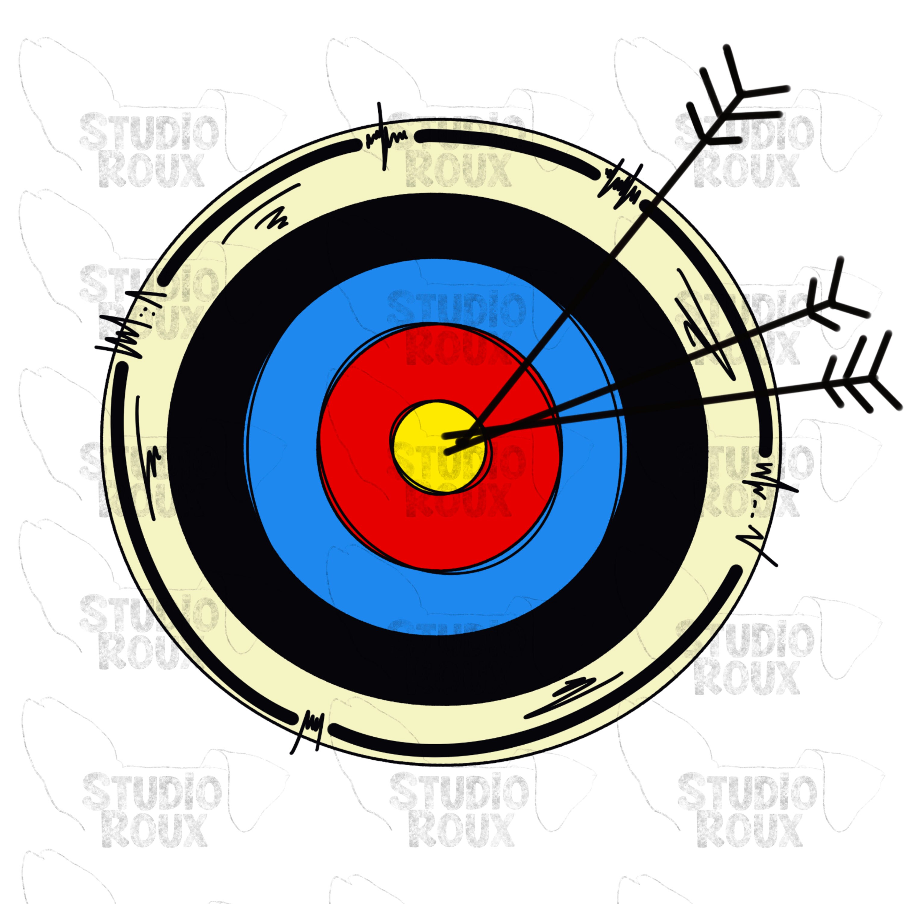 Archery Target PNG Digital Download Archery Sublimation Designs Archery