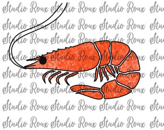 Crevettes PNG téléchargement numérique - conceptions de Sublimation alimentaire - écrevisses PNG