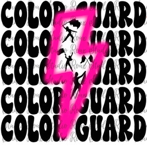 Color Guard lightning bolt Pink PNG