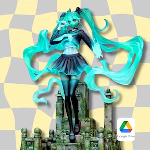 SFW Anime Figure STL File: 3D Print Model (Digital Download)