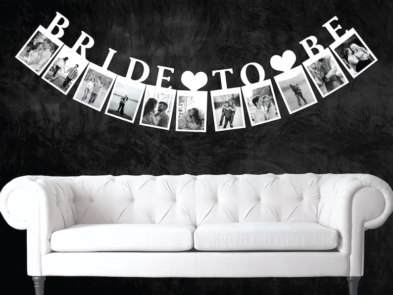 Bride to Be Photo Banner / Bachelorette Party Decorations / - Etsy