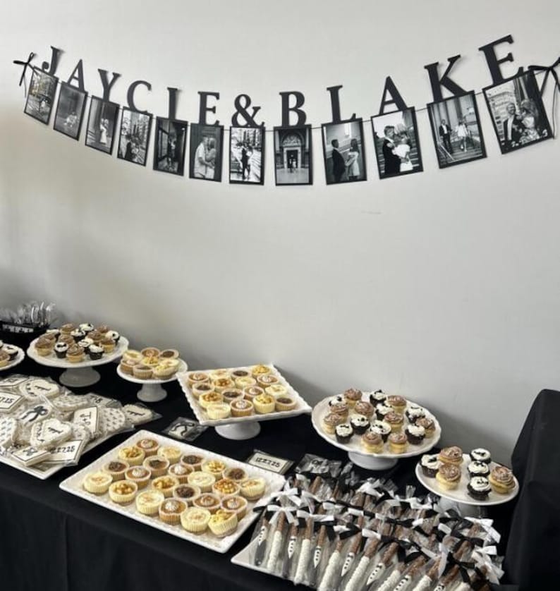 First Name Photo Banner / Bachelorette Party Decorations / Bridal Shower Decor image 4