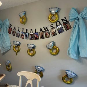 First Name Photo Banner / Bachelorette Party Decorations / Bridal Shower Decor image 12