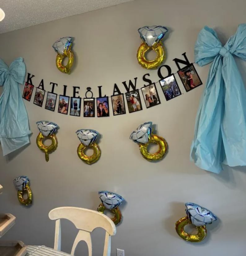First Name Photo Banner / Bachelorette Party Decorations / Bridal Shower Decor image 12