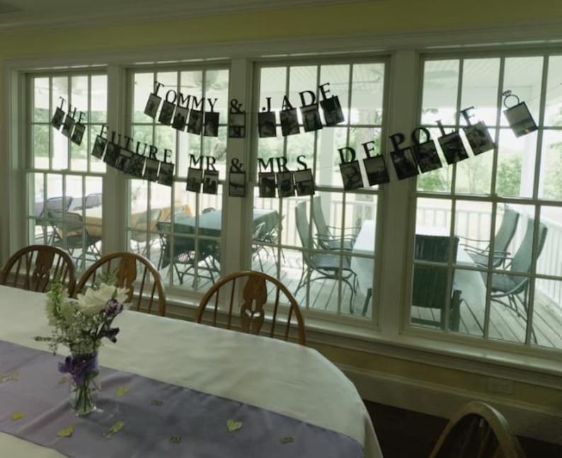 First Name Photo Banner / Bachelorette Party Decorations / Bridal Shower Decor image 13