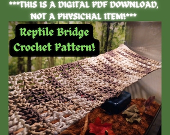 Reptile Bridge Crochet Pattern by Toxic Witch Weavery