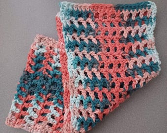 Reptile Bridge, Coral Sea, 40 Gallon | Handmade Cotton Hammock | Lizard Accessory | Enclosure Décor