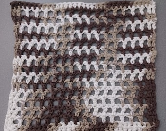 Reptile Climbing Wall, Mocha, 40 Gallon | 100% Cotton Crochet | Handmade Reptile Accessories