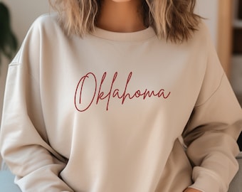 Oklahoma Sweatshirt, Norman Oklahoma Sweatshirt, Football Tailgate Sweatshirt, College Student Gift
