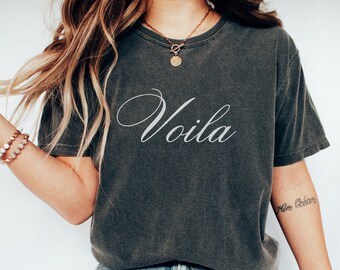 Voila French Comfort Colors® T-Shirt, French saying shirt, French word tee, French quote t-shirt, French language shirt