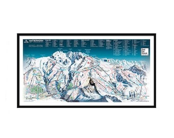 Snowshoe Mountain Trail Map Snowshoe Trail Map | Etsy