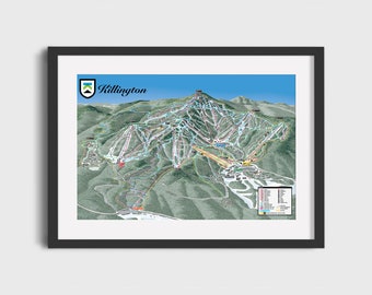 Killington Trail Map - Etsy